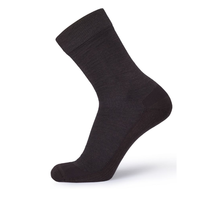 Носки Norveg Functional Socks Merino Wool мужские из шерсти цвет черный меланж, разм 42-44. Фото №1