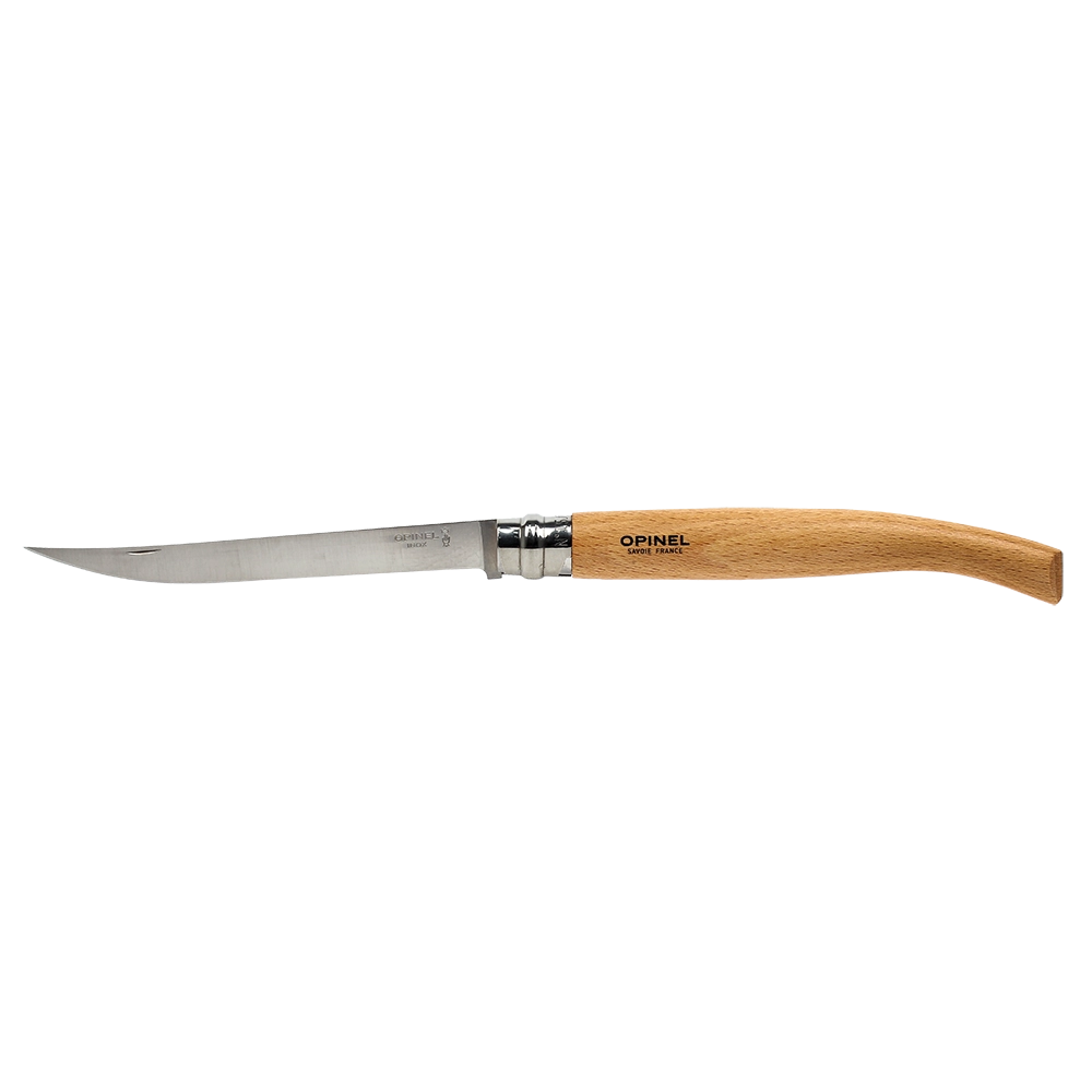 Нож "Opinel" Effile 15 Hetre филейный, клинок 15 см, бук, нержавеющая сталь, "Вироблок". Фото №2