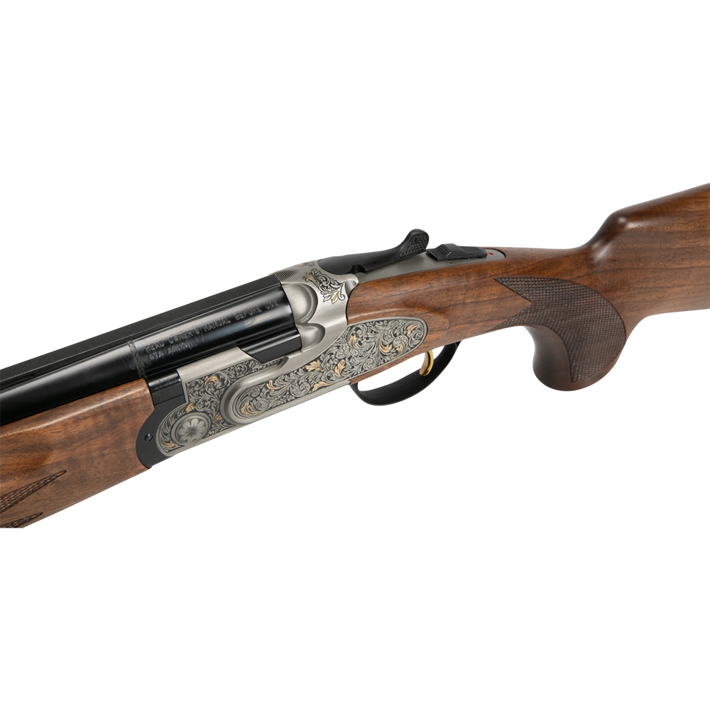 Ружье ATA SP Avangarde White (сталь, светлая колодка с цветоч.гравир), 12/76,660мм,орех класс 2,кейс. Фото №9