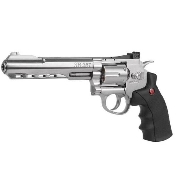 Револьвер пневматический Crosman SR357 Silver, калибр 4,5мм. Фото №2