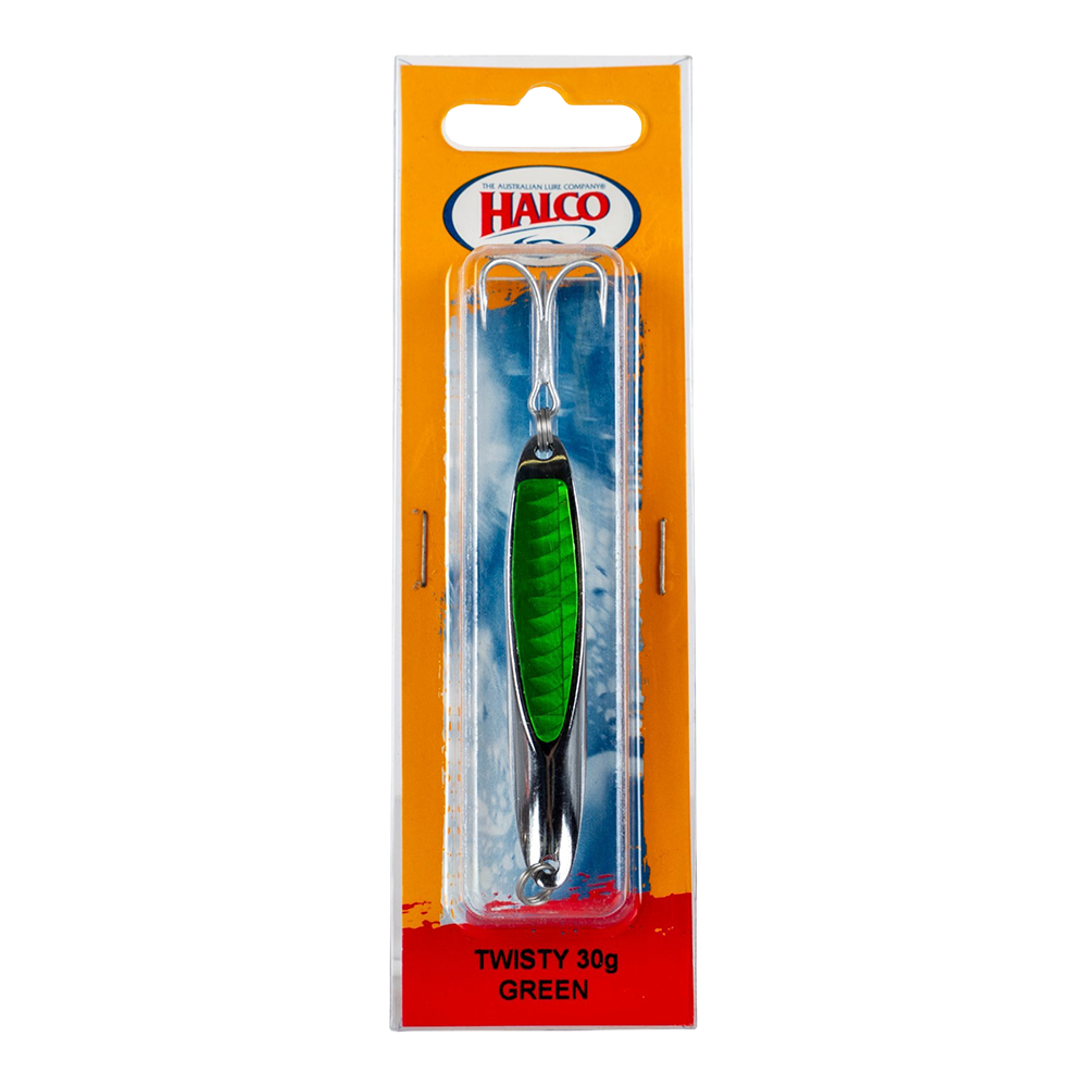 Блесна колеблющаяся Halco TWISTY, 30г, Green. Фото №1