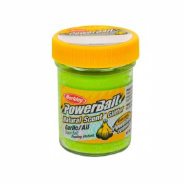 Паста форелевая "Berkley" DOUBLE GLITTER TWIST 50gr GREEN/WLEMON/YEL. (св.зеленый/зеленый/желтый) (1. Фото №1