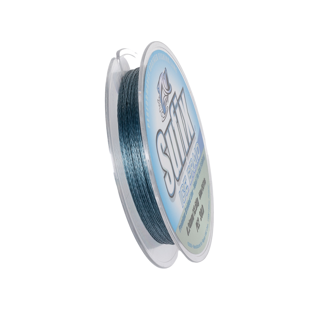 Леска плетеная зимняя SUFIX Ice Braid серая 50м 0.24мм 13,6. Фото №4