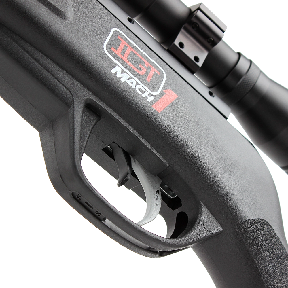 Винтовка пневматическая GAMO Black Bull IGT (переломка, черный пластик, прицел 4x32, 3Дж.), калибр 4,5 мм. Фото №6