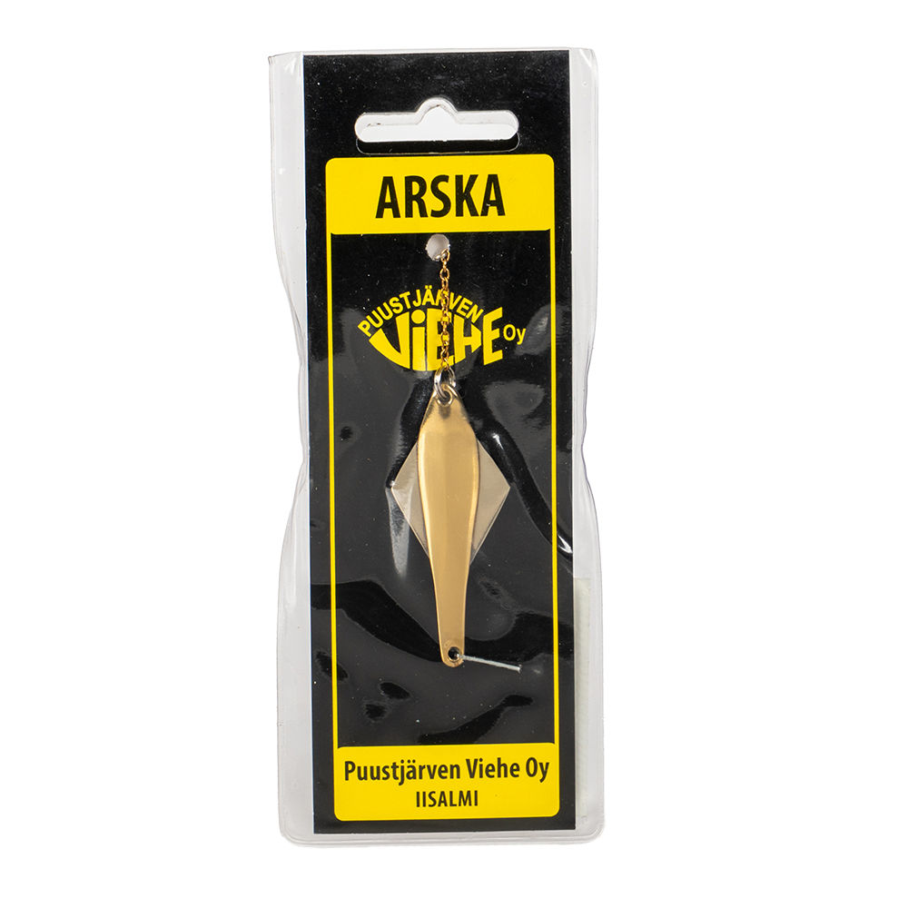 Блесна Puustjarven Arska 55мм, 10гр, цвет (Tom/Hop) цепочка-крючок. Фото №1