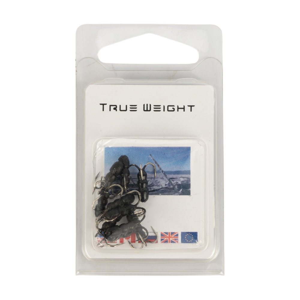Мормышка свинцовая Trye Weight черная "Чертик-муравей" 0,6гр (10 шт). Фото №1