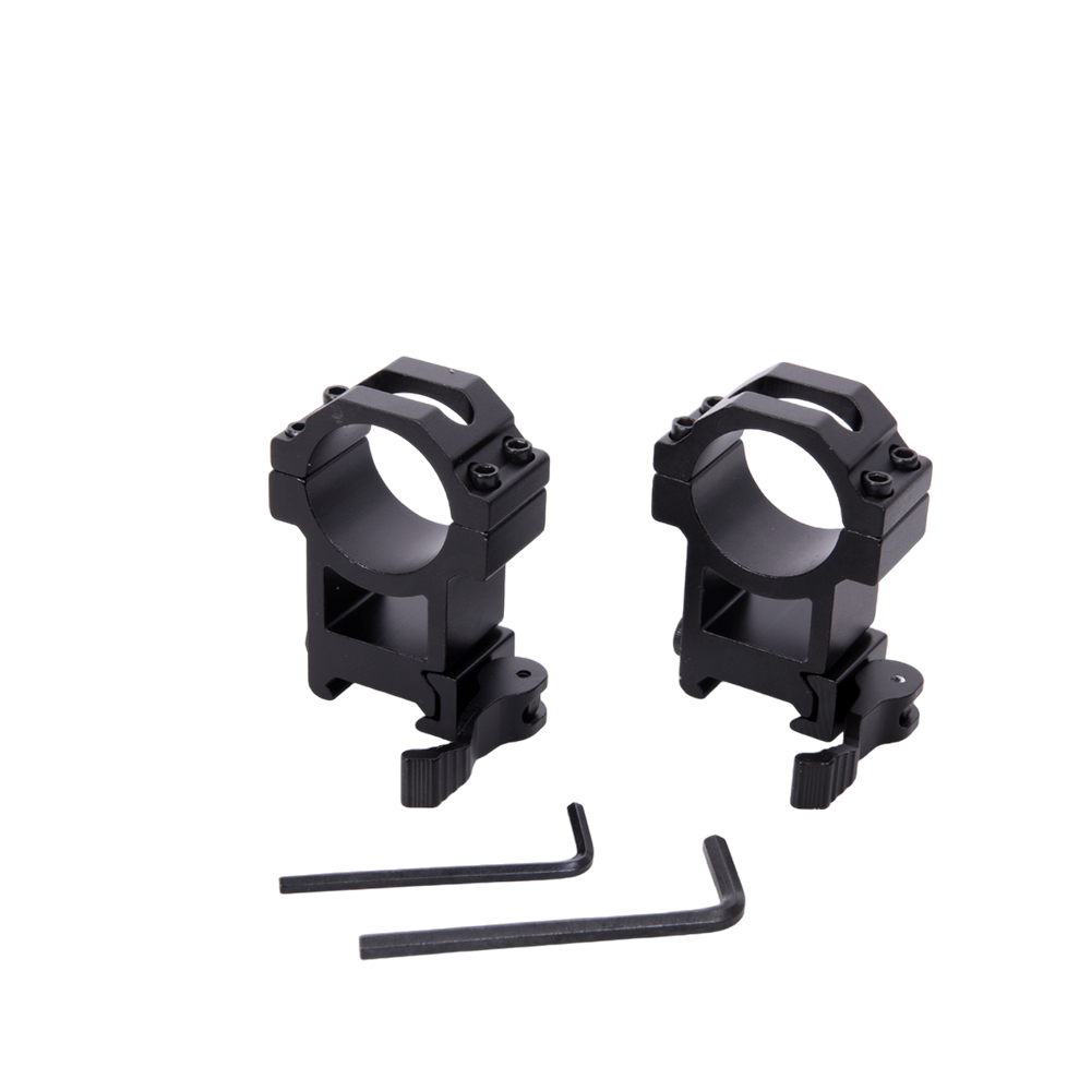 Кольца быстросъемные REMINGTON 30мм на Weaver высокие 25мм рычаг блистер. Фото №1