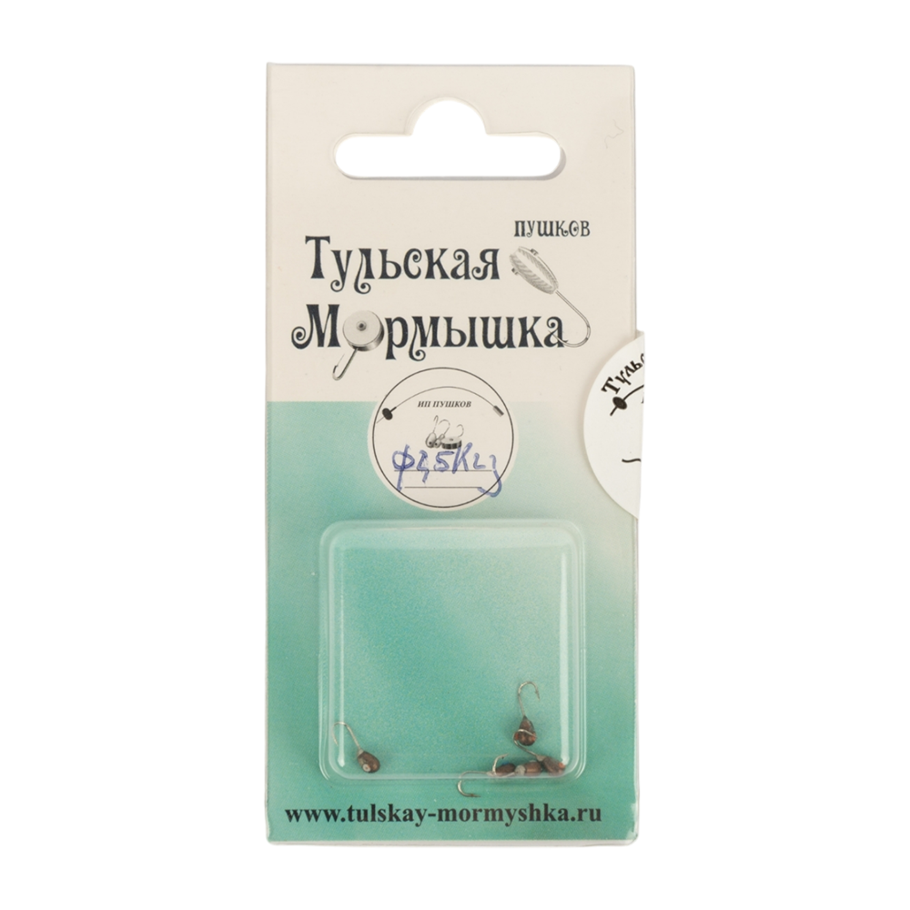 Мормышка вольфрамовая Капля d2,5 вес 0,22гр, цвет (черное золото), упак. 10шт. Фото №1