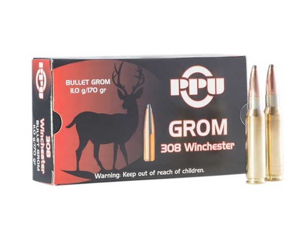 Патрон нарезной PARTIZAN PPU калибр 308 WIN GROM SP 11,00 гр. (в пачке 20 шт.). Фото №2