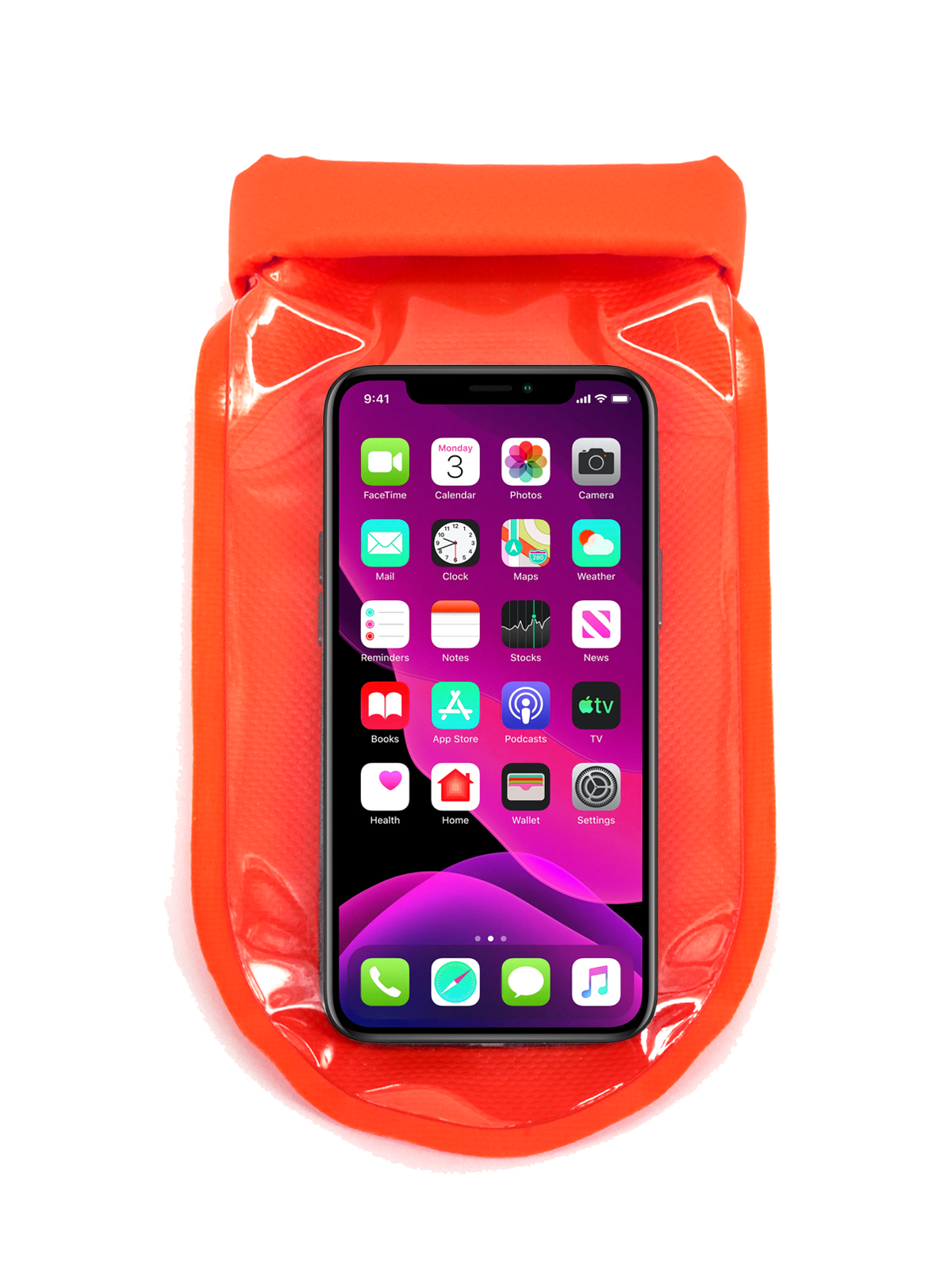 Гермочехол GERMOSTAR для смартфона и документов (красный) NEW