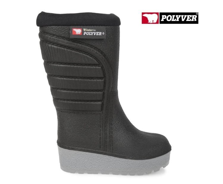 Сапоги POLYVER с мехом черные детские. Фото №2