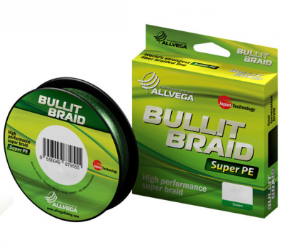 Леска плетёная Bullit Braid 135м 0,10мм (темно-зел.). Фото №2