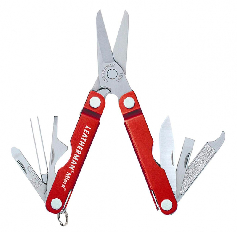 Мультиинструмент Leatherman Micra Red handles. Фото №1