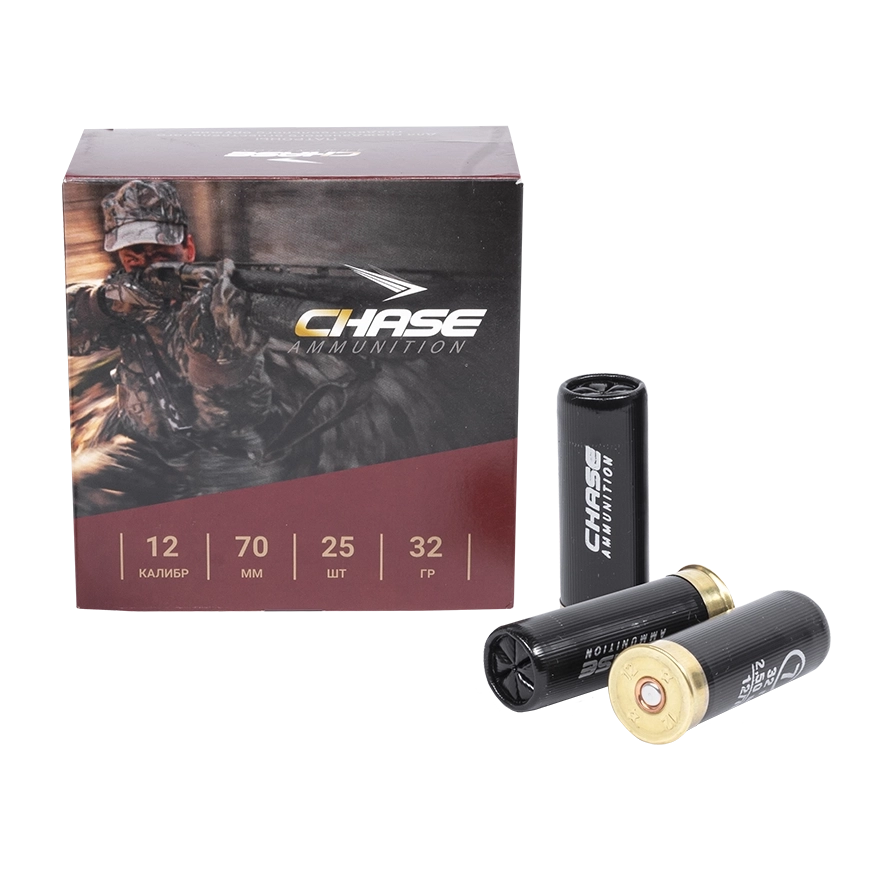 Патрон CHASE 12/70 дробь № 6, 32 гр.(в пачке 25 шт.) (в коробке 250 шт.). Фото №2