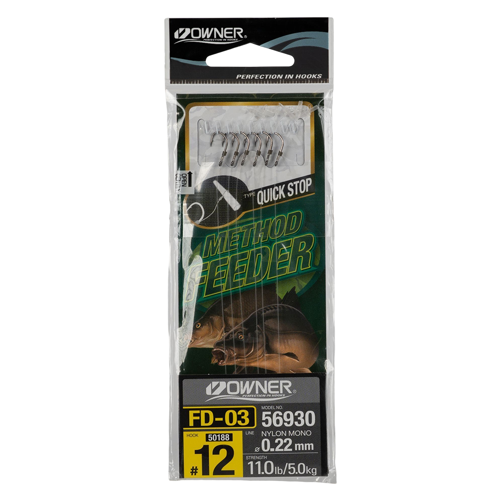 Крючок с поводком Owner FD-03 Q.STOP 12-0.22. Фото №1 Крючок с поводком Owner FD-03 Q.STOP 12-0.22. Фото №1