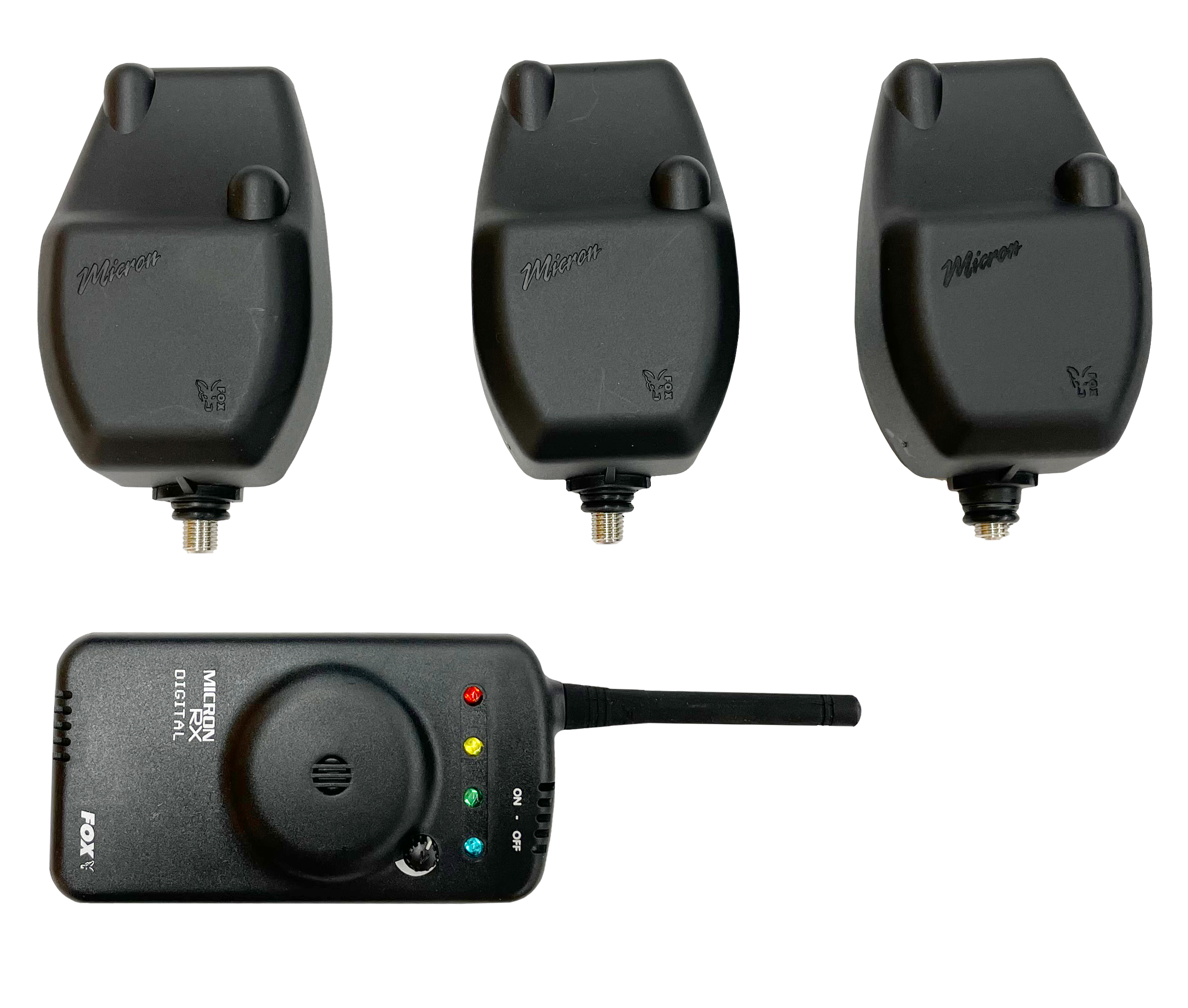 Набор электронных сигнализаторов поклевки с радиоканалом (в кейсе) RX Micron 3 Rod