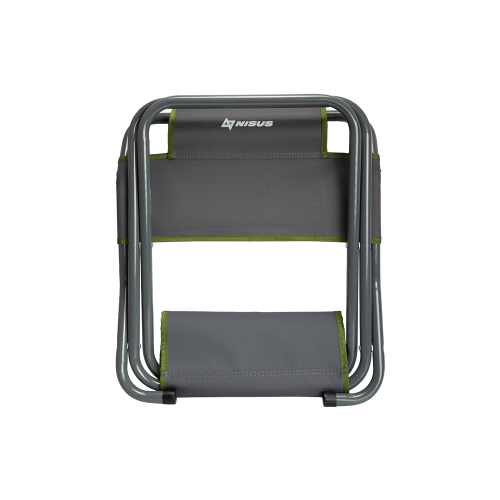 Стул туристический со спинкой СР-450.22c (ст.труба д22) серо-зеленый (T-N-TC-450.22s-GR) NISUS (Тонар). Фото №6