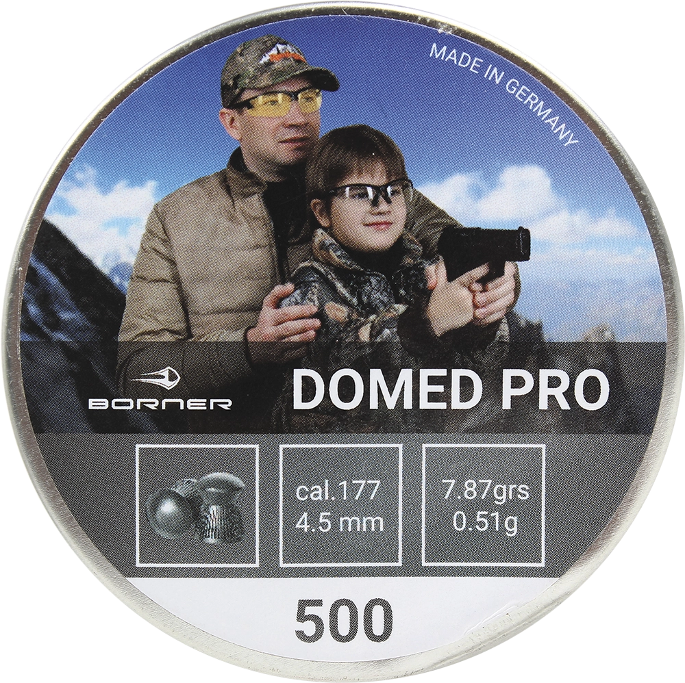 Пуля пневматическая Borner "Domed Pro",  4,5 (500 шт.) 0,51гр.. Фото №2