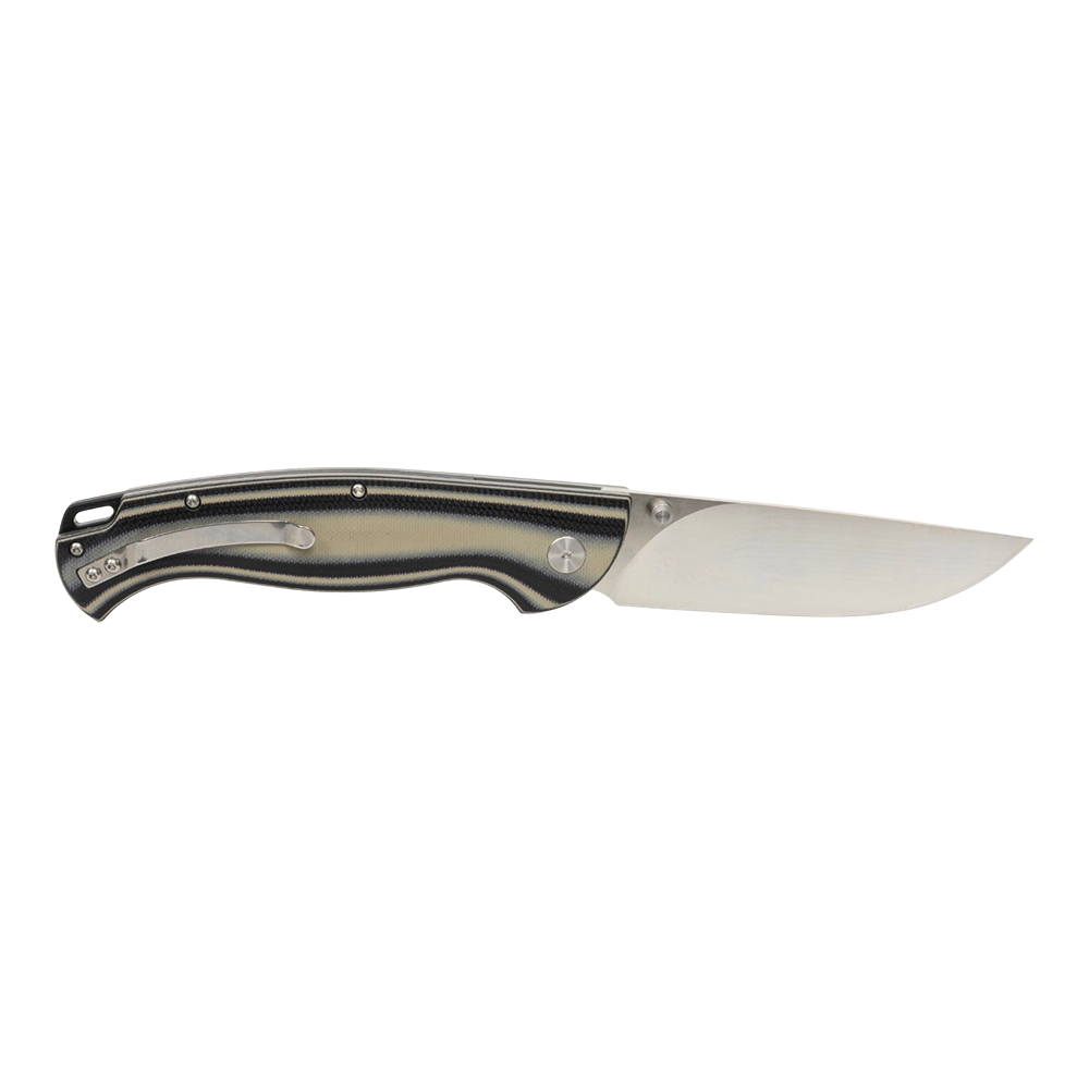 Нож складной МС "Сибиряк" сталь VG-10, рукоять G10 (черно-серая). Фото №1