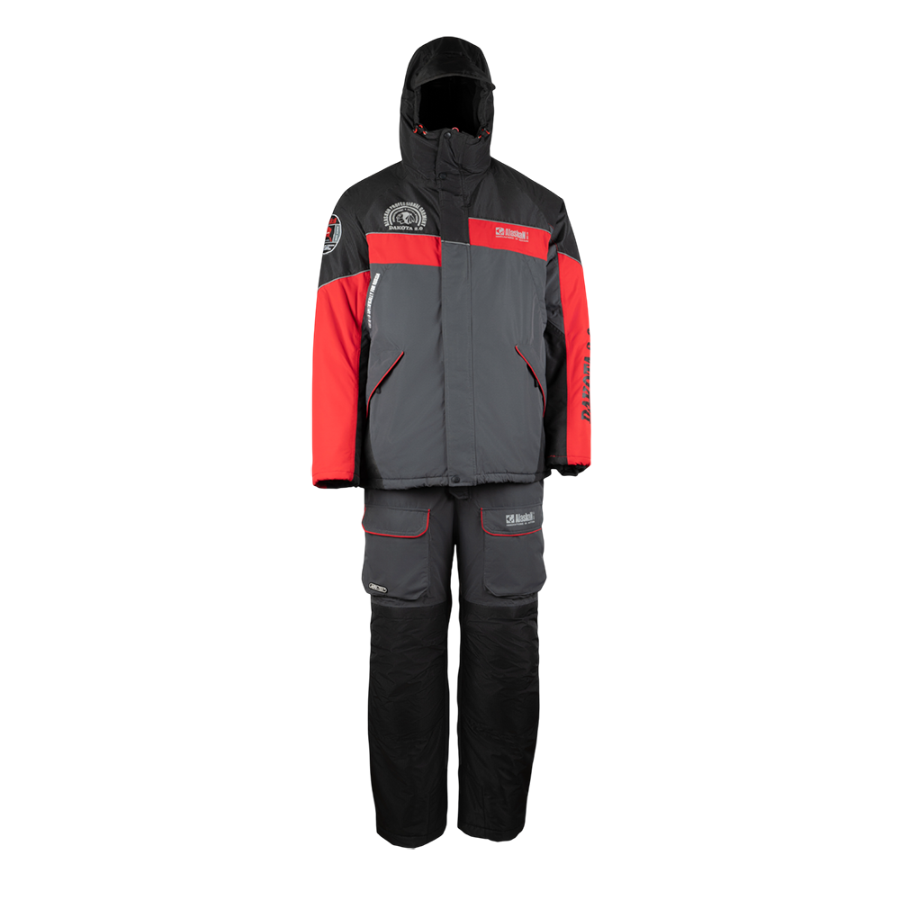 Костюм Alaskan Dakota 2.0 cерый/черный/красный р. XL. Фото №1