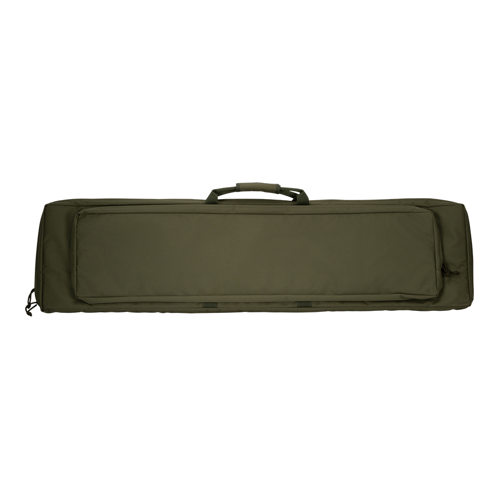 Кейс VEKTOR из капрона зел. с ППЭ и креплением оружия системой "молле" с рюкзачн. лямками и доп. отд