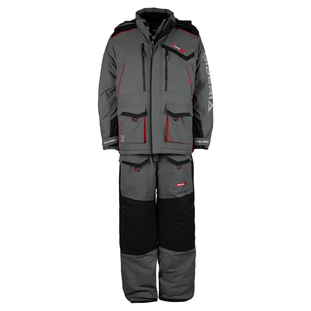 Костюм Huntsman Siberia цвет Серый/Черный ткань Breathable. Фото №1