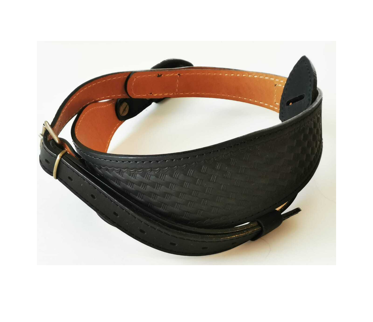 Ремень ружейный фигурный с петлей кожаное крепление (III)