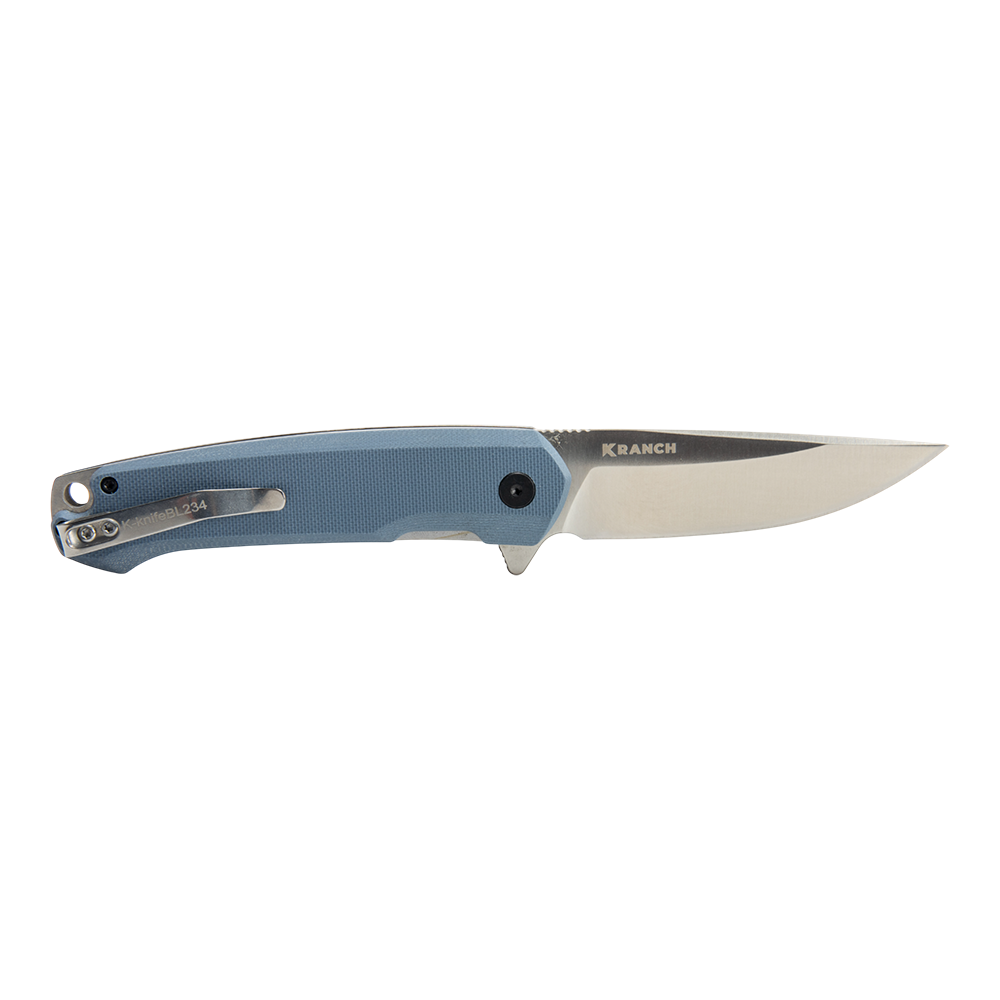 Нож складной Kranch BL-234, клинок AUS8, рукоять G10 blue. Фото №4