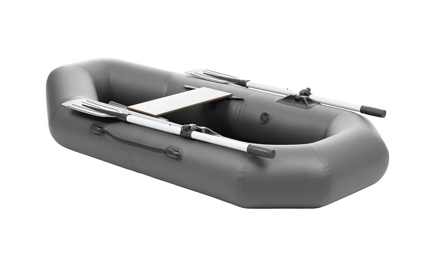 Лодка надувная ПВХ Remington 190 (с веслами) серый  
