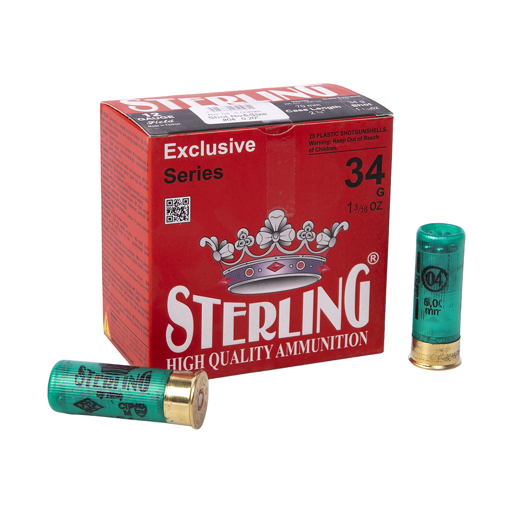 Патрон STERLING 12/70 № 04(0000) 34 гр. (пачка 25 шт.). Фото №2