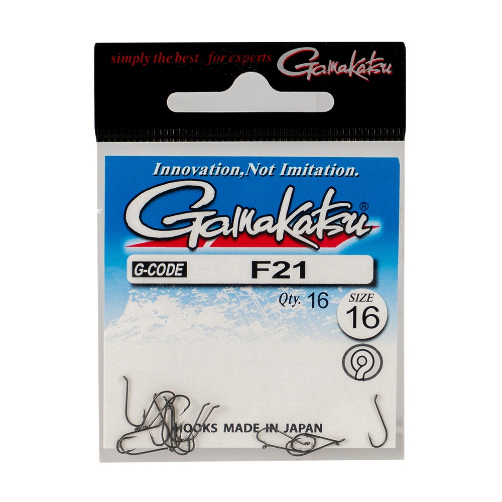Крючок Gamakatsu Hook F21 (Black) №16. Фото №1