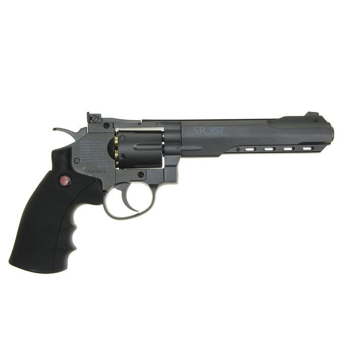Револьвер пневматический Crosman SR357 Black, калибр 4,5мм. Фото №3