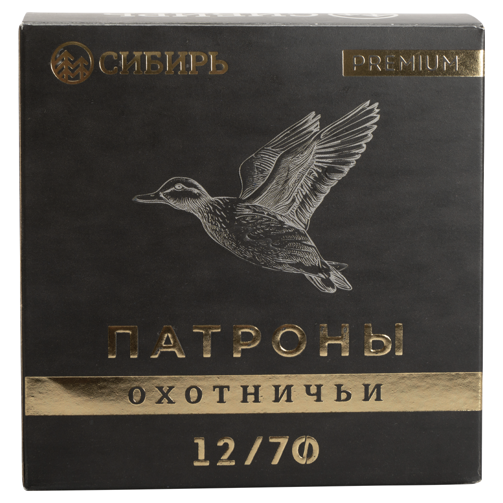 Патрон СИБИРЬ PREMIUM 12/70 охотничий дробовой 32г №1 б/к (CX-2000) (пачка 25 шт) (в коробке 250шт). Фото №5