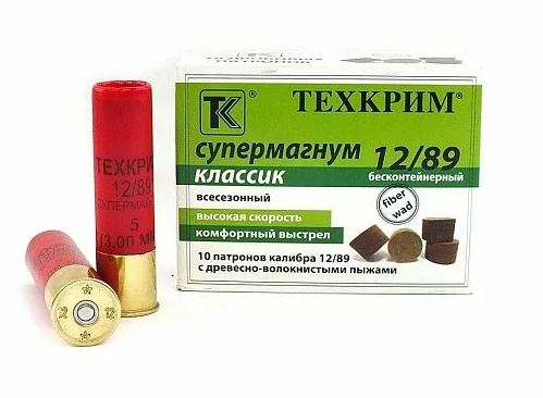 Патрон гладкоствольный 12/89 №5 Супермагнум (Техкрим) (10 шт.). Фото №2