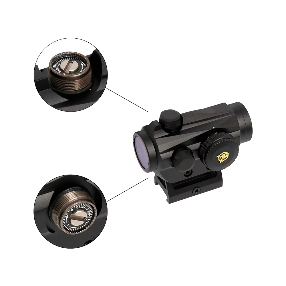 Коллиматор Nikko Stirling Flash 1X30mm, закрытого типа, точка 3 МOA, красная, 11 уровней яркости. Фото №2