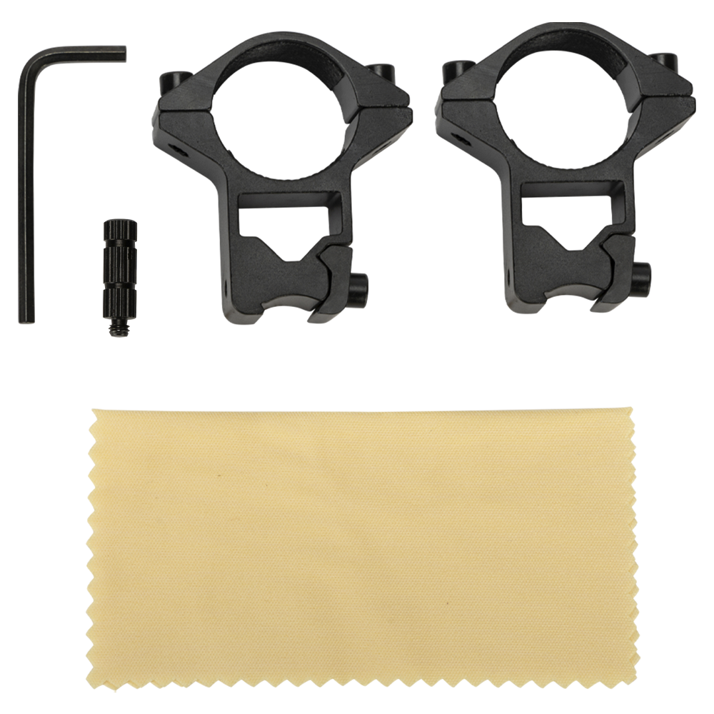 Прицел оптический BORNER 3-9x40 Mildot (крышки + кольца). Фото №10