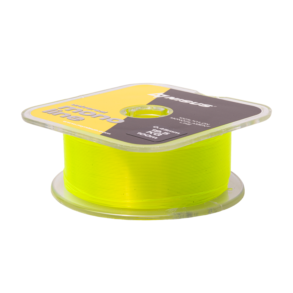 Леска MONOLINE Fluorescent Yellow 0,45mm/100m Nylon Nisus. Фото №2