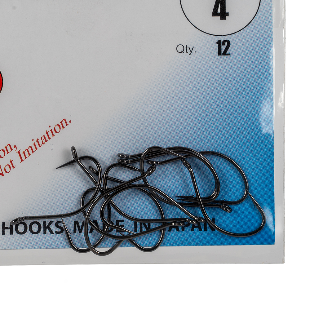 Крючок Gamakatsu Hook Worm 39 (SPR) Black №04. Фото №2