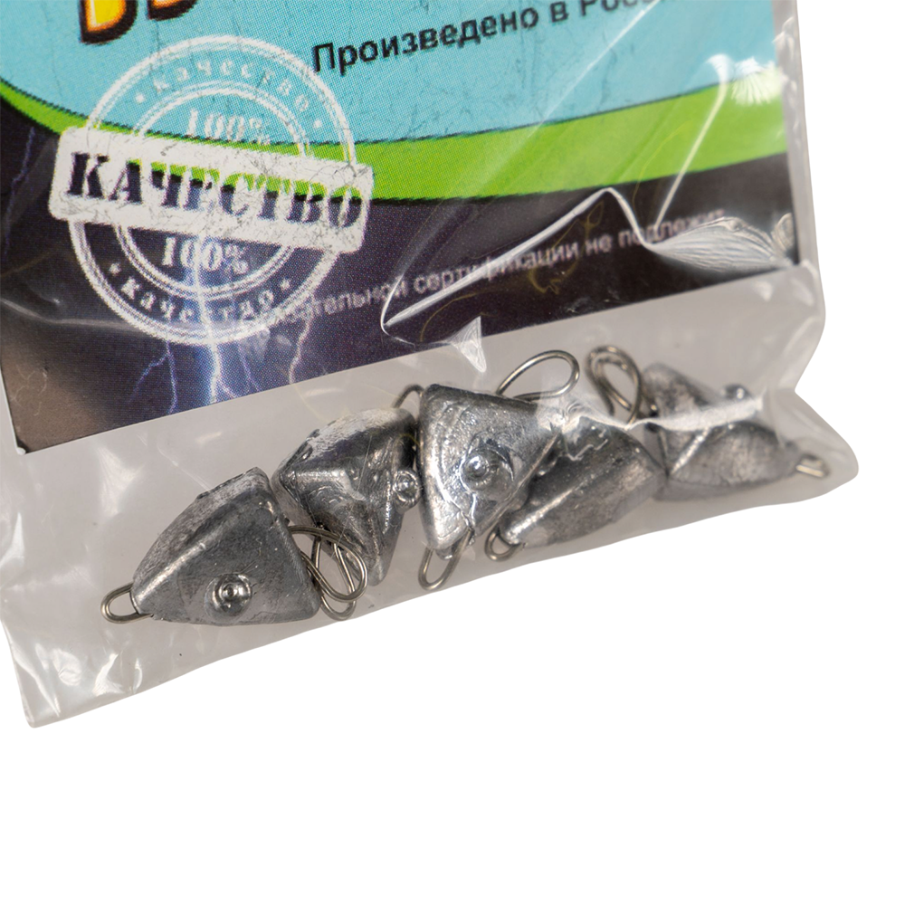 Груз Чебурашка голова рыбки разборная микро 4гр TritOn (уп. 5шт). Фото №2