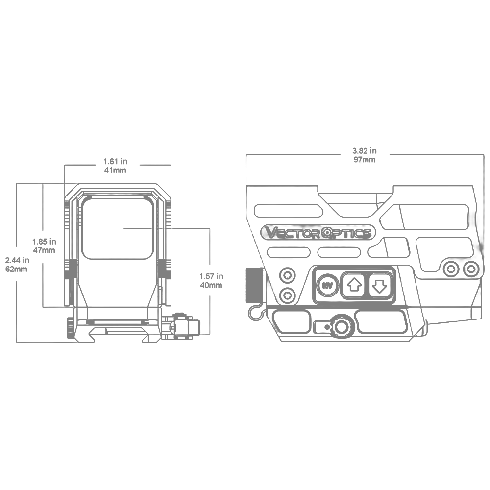 Прицел коллиматорный Vector Optics Frenzy Plus 1x31x26, закрытого типа, точка 3 MOA (SCRD-67) . Фото №3 Прицел коллиматорный Vector Optics Frenzy Plus 1x31x26, закрытого типа, точка 3 MOA (SCRD-67) . Фото №3
