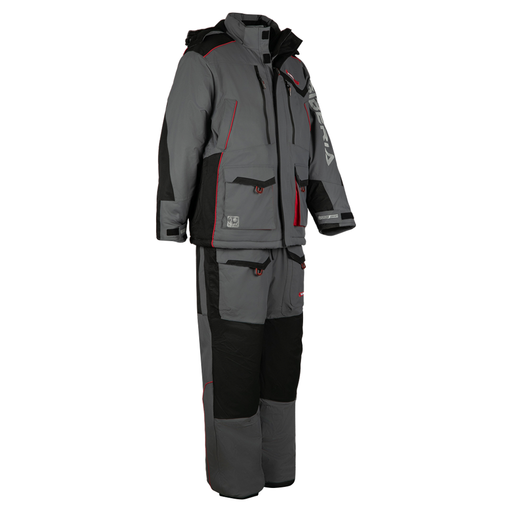 Костюм Huntsman Siberia цвет Серый/Черный ткань Breathable. Фото №2