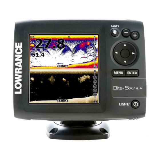 Эхолот Lowrance Elite-5x HDI W/XD 83/200/455/800. Фото №2