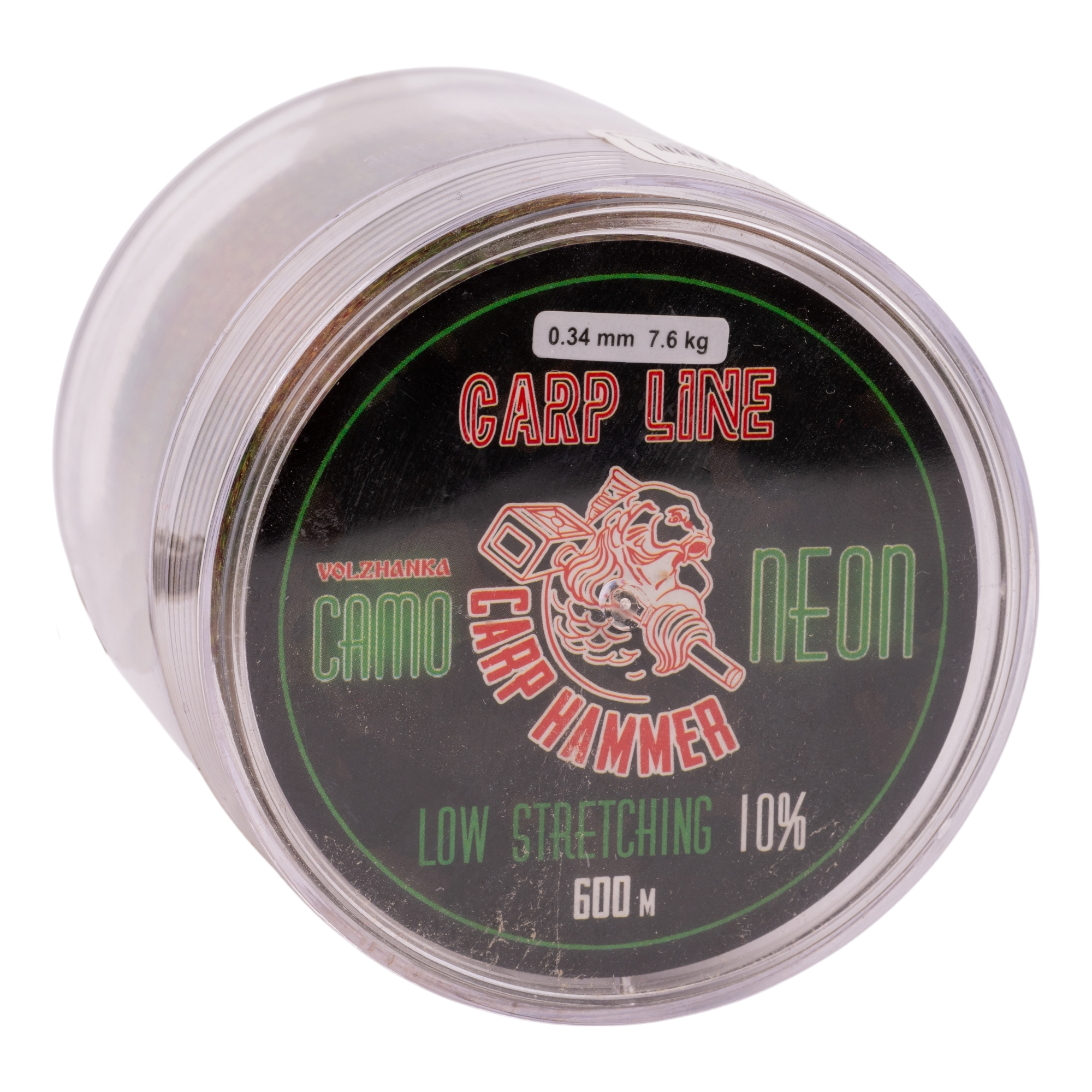 Леска моно "Carp Hammer Camo Neon" 600м/0.34мм 7,6кг цв. Камуфляжный