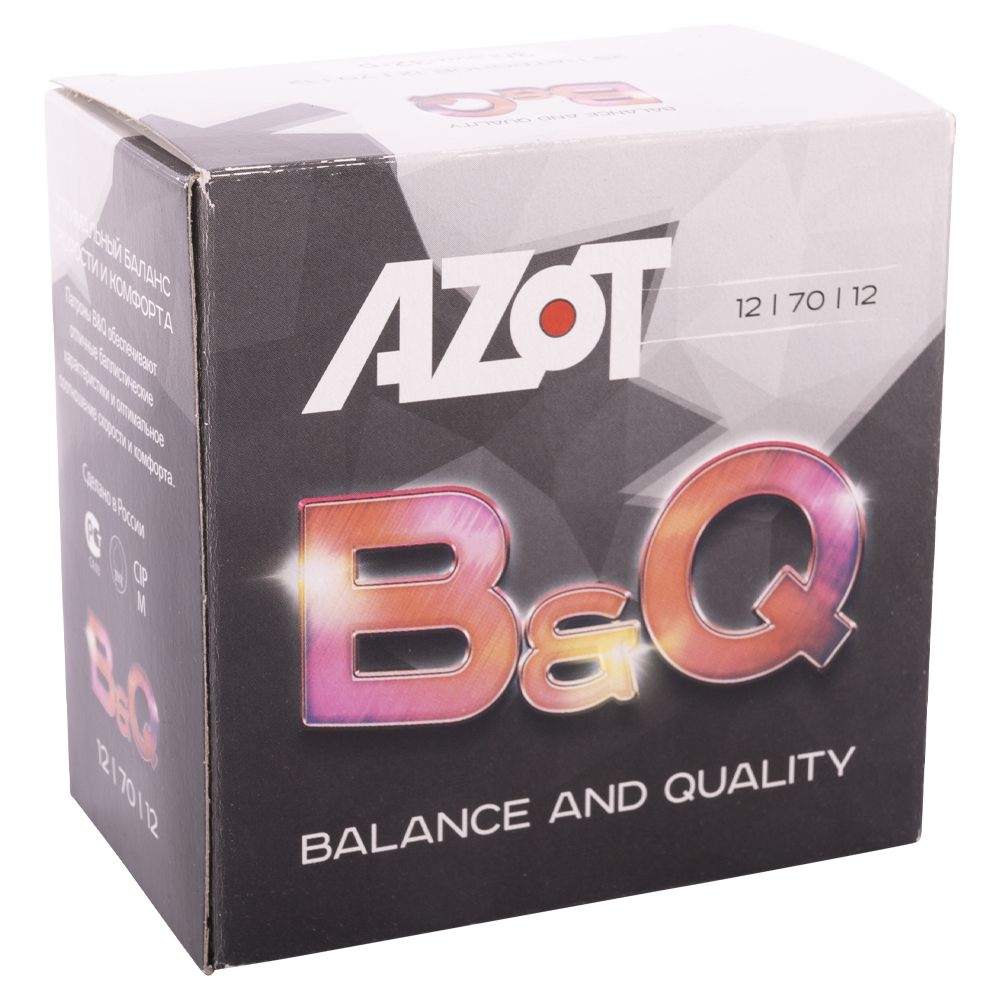 Патрон АЗОТ 12/70 охотничий дробовой B&Q 32гр №3 (пачка 25 шт) (в коробке 250шт). Фото №4 Патрон АЗОТ 12/70 охотничий дробовой B&Q 32гр №3 (пачка 25 шт) (в коробке 250шт). Фото №4