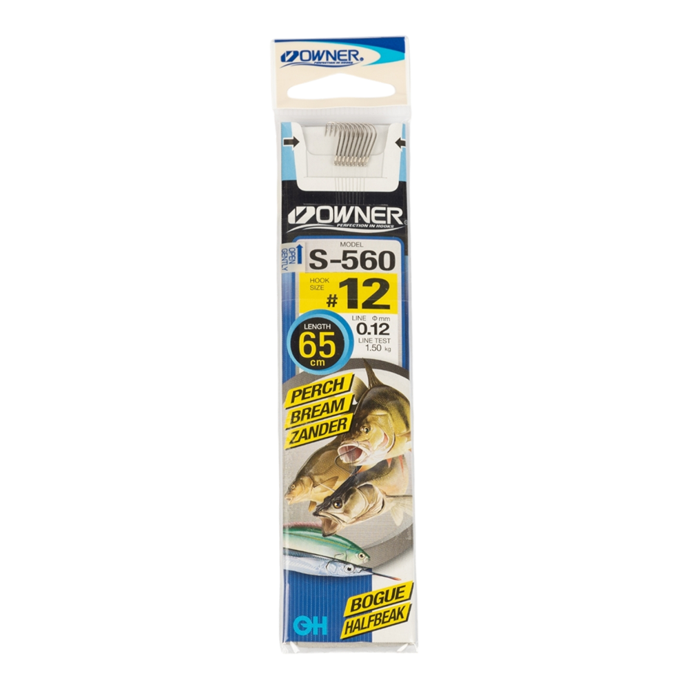 Крючок с поводком Owner S-560 12-0.12. Фото №1 Крючок с поводком Owner S-560 12-0.12. Фото №1