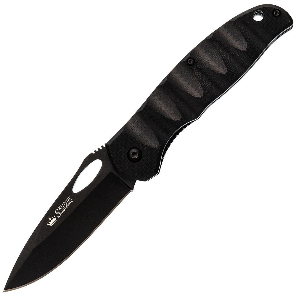 Нож складной Hero 440C BT (Черный, G10). Фото №1