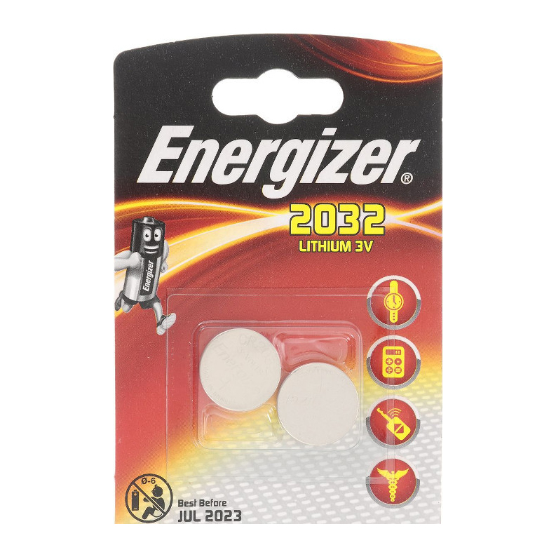 Батарейка Energizer Miniatures Lithium CR2032 FSB2/10. Фото №2