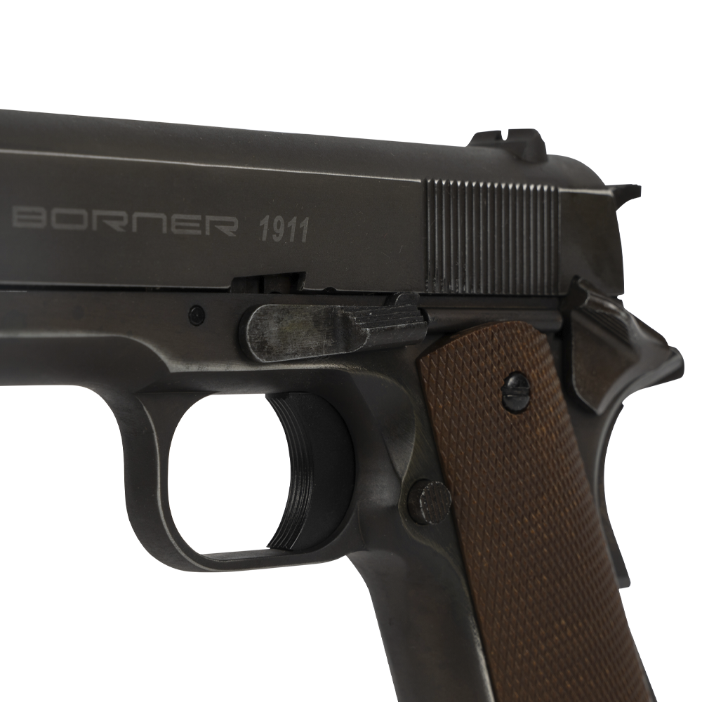 Пистолет пневматический BORNER 1911 Blowback калибр 4,5 мм/Bbs. Фото №3