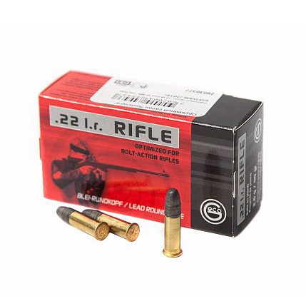Патрон нарезной RWS GECO калибр 22 LR Geco Rifle 2,6 гр. 40 grn. (в пачке 50 шт.). Фото №1