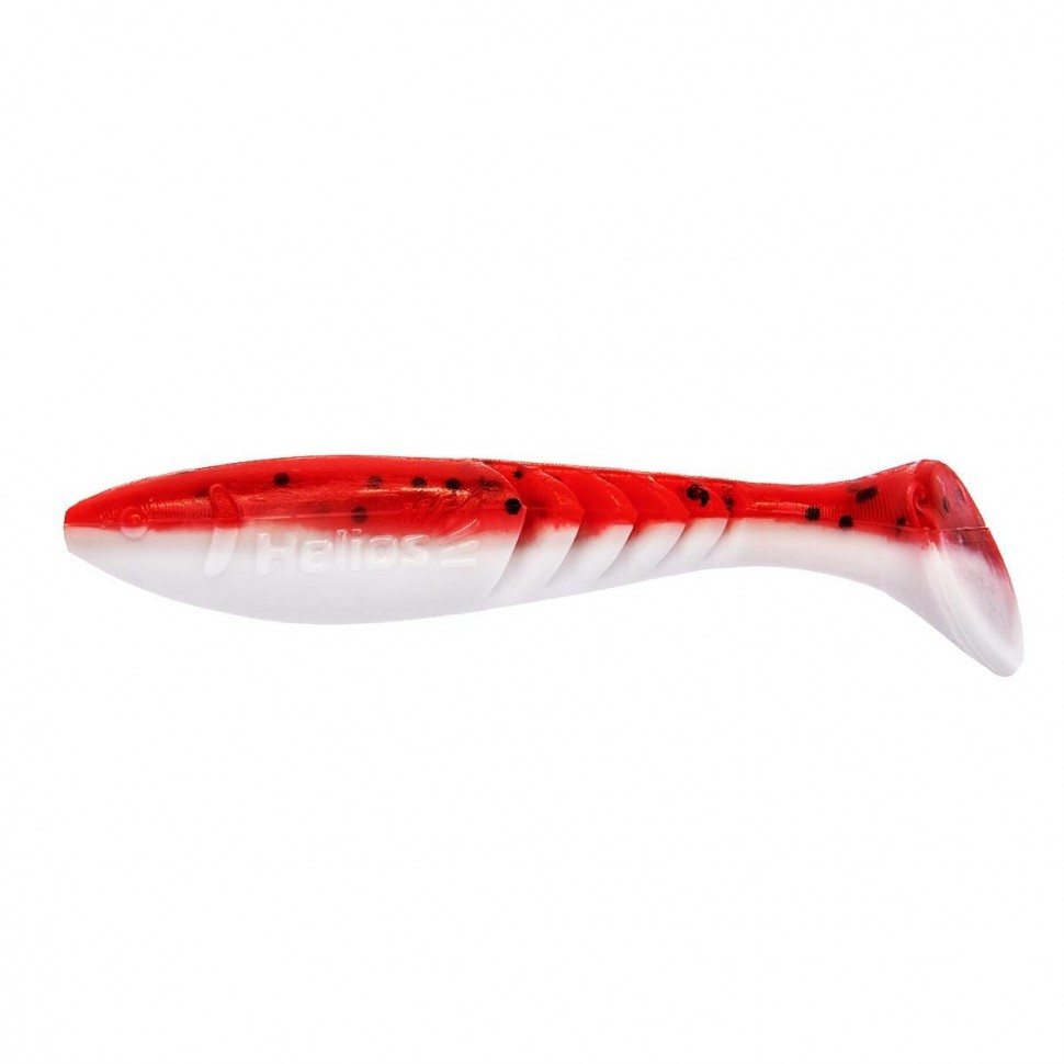Виброхвост Helios Slash 2,64"/6,7 см Red & White 10шт. (HS-19-003). Фото №1